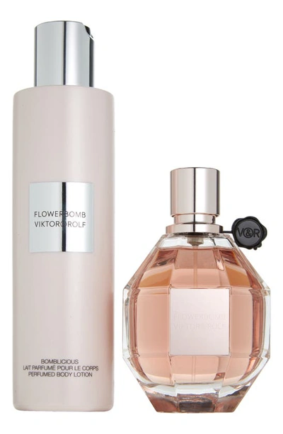 Viktor & Rolf Flowerbomb Eau De Parfum Gift Set $236 Value In White