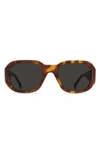 Raen Zouk Gradient Polarized Square Sunglasses In Oso Tortoise/ Monsoon