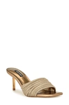 Nine West Harbor Slide Sandal In Bronze,gold