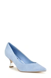 Nine West Ariella Pointed Toe Pump In Blue Suede