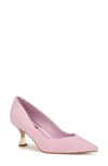 Nine West Ariella Pointed Toe Pump In Light Pink Suede