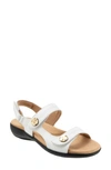 Trotters Romi Stitch Slingback Sandal In White