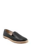 Trotters Poppy Espadrille Flat In Black