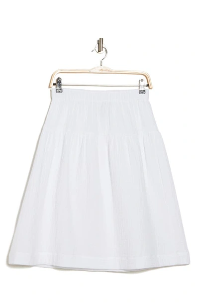 Industry Republic Clothing Cotton Gauze A-line Maxi Skirt In White