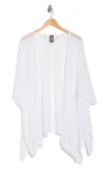 Vince Camuto Cotton Popcorn Ruana In White