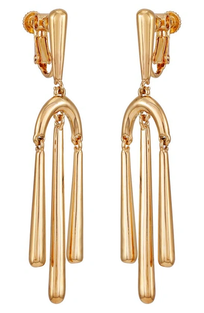 Vince Camuto Screw-back Chandelier Drop Earrings In Gold