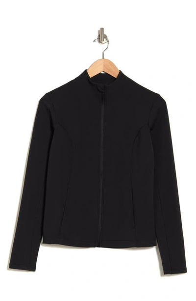 90 Degree By Reflex Wonderlink Zip Jacket In Black