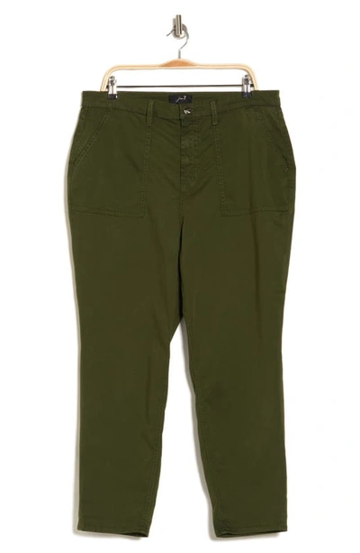 Jen7 By 7 For All Mankind Easy Solid Pants In Olive