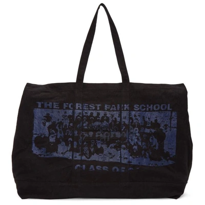 Reese Cooper Forest Park School Oversized Canvas Tote In Black