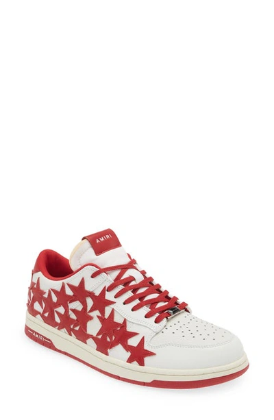 Amiri Stars Low Top Sneaker In Red