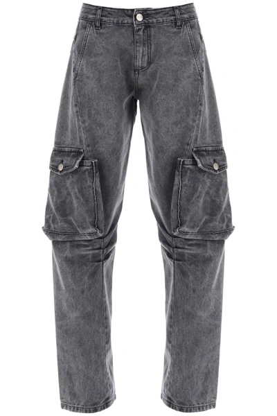 Mvp Wardrobe San Babila Cargo Jeans In Grey