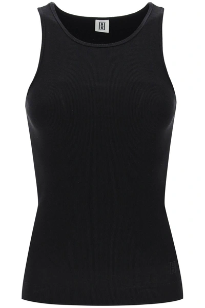 By Malene Birger Amani Ribbed Tank Top In Black