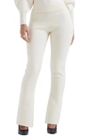 House Of Cb Nereida Rib Flare Pants In Cream