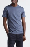 Sunspel Supima® Cotton Crewneck T-shirt In Slate Blue