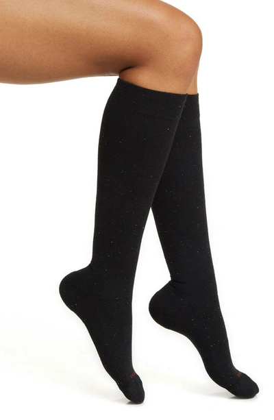 Comrad Recycled Cotton Blend Knee High Compression Socks In Galaxy