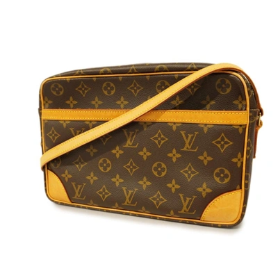 Pre-owned Louis Vuitton Trocadéro Canvas Shoulder Bag () In Brown