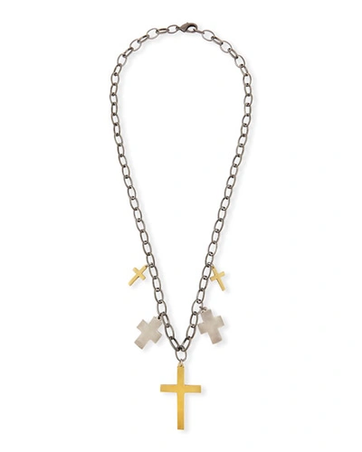 Hipchik Iman Multi-cross Pendant Necklace