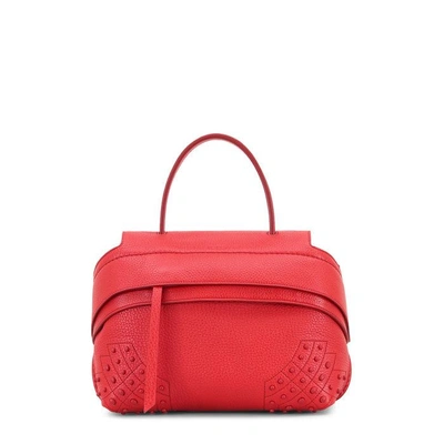 Tod's Wave Bag Mini In Red