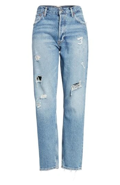 Agolde Jamie High Rise Classic Jeans In Isolation