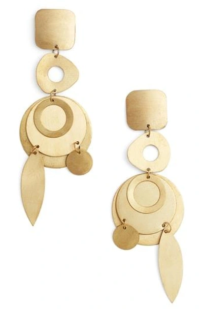 Area Stars Derby Drop Earrings In Gold