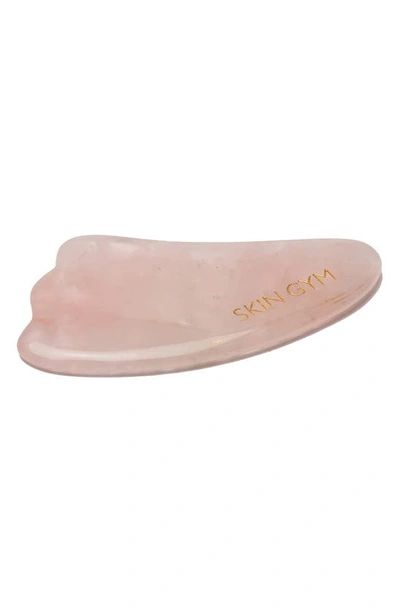 Skin Gym Rose Quartz Crystal Gua Sha Sculpty Facial Tool In Pink