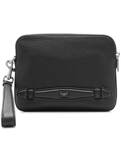 Dolce & Gabbana Logo Clutch In 80999 Nero