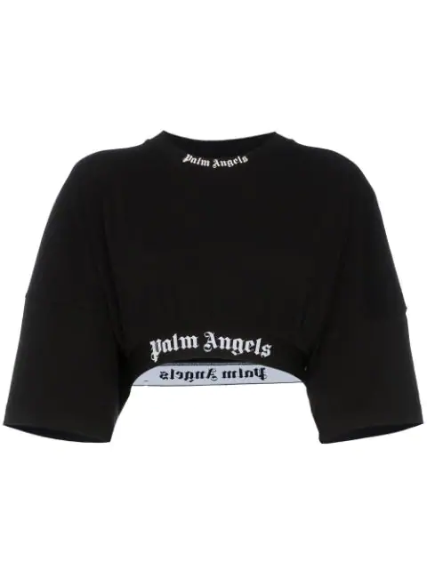Palm Angels Klassischer Cropped-pullover - Schwarz In Black | ModeSens