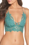 Free People Intimately Fp Adella Longline Bralette In Blue Green