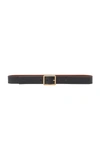 Maison Boinet Exclusive Reversible Leather Belt In Black