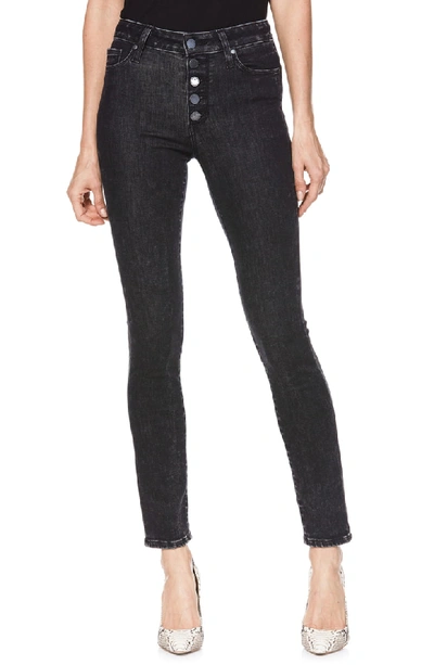 Paige Hoxton Ankle Peg Skinny Jeans In City Noir