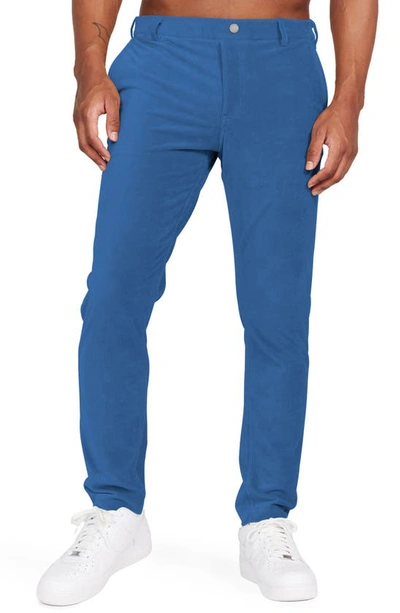 Redvanly Collins Corduory Golf Pants In Bashful Blue
