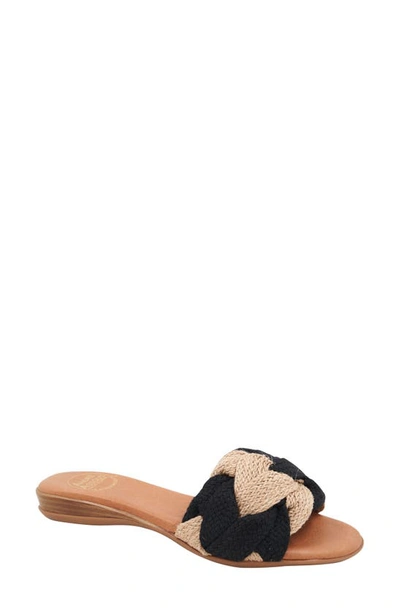 Andre Assous Nahala Sandal In Black/ Natural