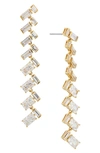 Nadri Gwen Linear Drop Earrings In Gold