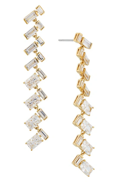 Nadri Gwen Linear Drop Earrings In Gold