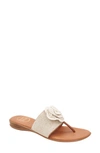 Andre Assous Nara Sandal In Beige Linen