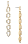 Nadri Gwen Cubic Zirconia Chain Drop Earrings In Gold
