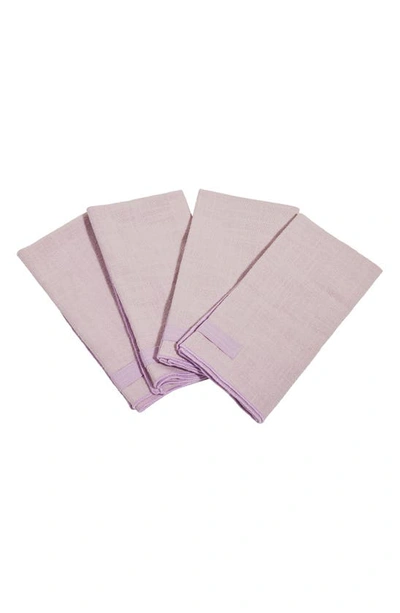 Our Place Set Of 4 Loop Napkins In Lavender