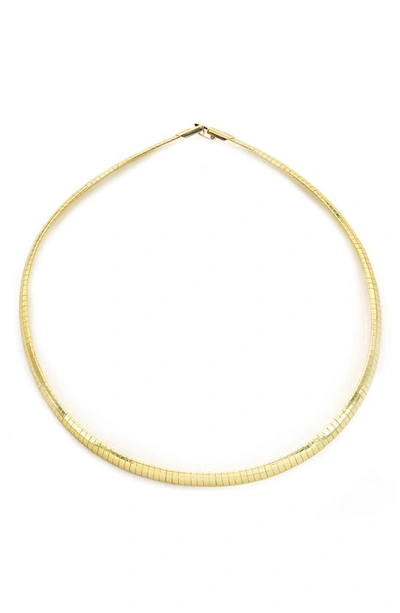 Panacea Omega Chain Collar Necklace In Gold