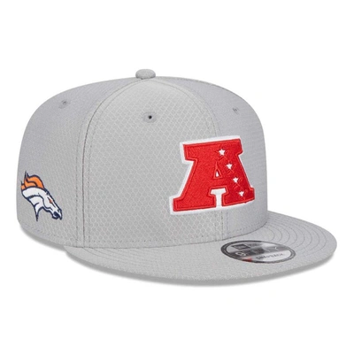 New Era Gray Denver Broncos 2024 Pro Bowl 9fifty Adjustable Snapback Hat