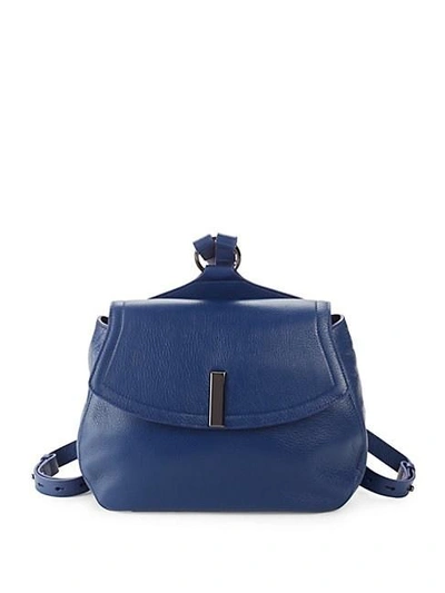 Halston Heritage Medium Pebbled Leather Backpack In Admiral Blue