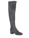 Gianvito Rossi Texa Suede Over-the-knee Boots In Lapis