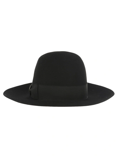 Borsalino Folar Large Brim Hat In Black
