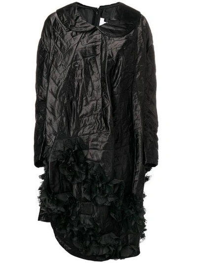 Comme Des Garçons Comme Des Garçons Quilted Asymmetric Hem Dress In Black