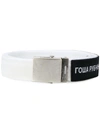 Gosha Rubchinskiy Logo Belt In White