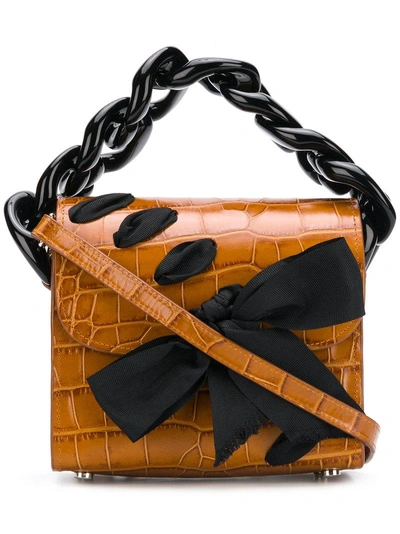 Marques' Almeida Marques'almeida Chunky Chain Tote Bag - Brown