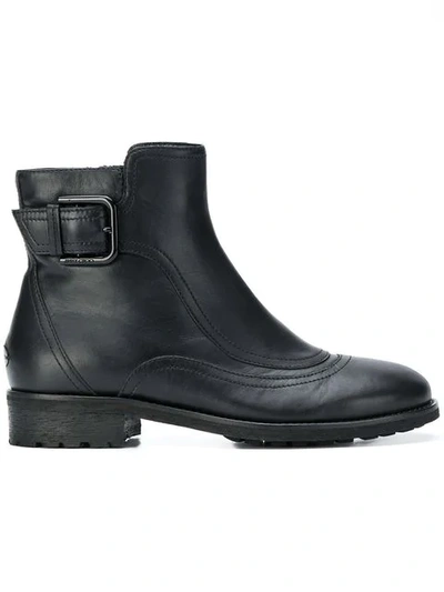Jimmy Choo Brylee Flat Ankle Boots In Black