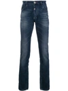 Philipp Plein Alexia Distressed Skinny Jeans In Blue