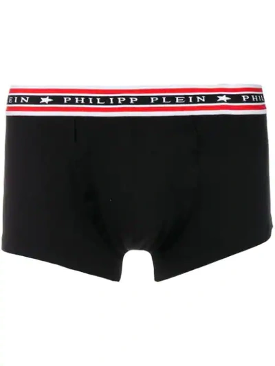 Philipp Plein Logo Band Boxer Briefs In Black