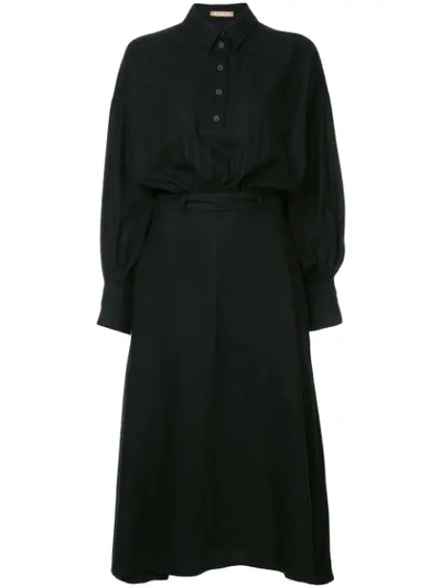 Nehera Domani Shirt Dress In Black