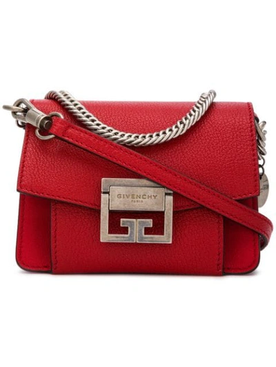 Givenchy Gv3 Nano Shoulder Bag In Red